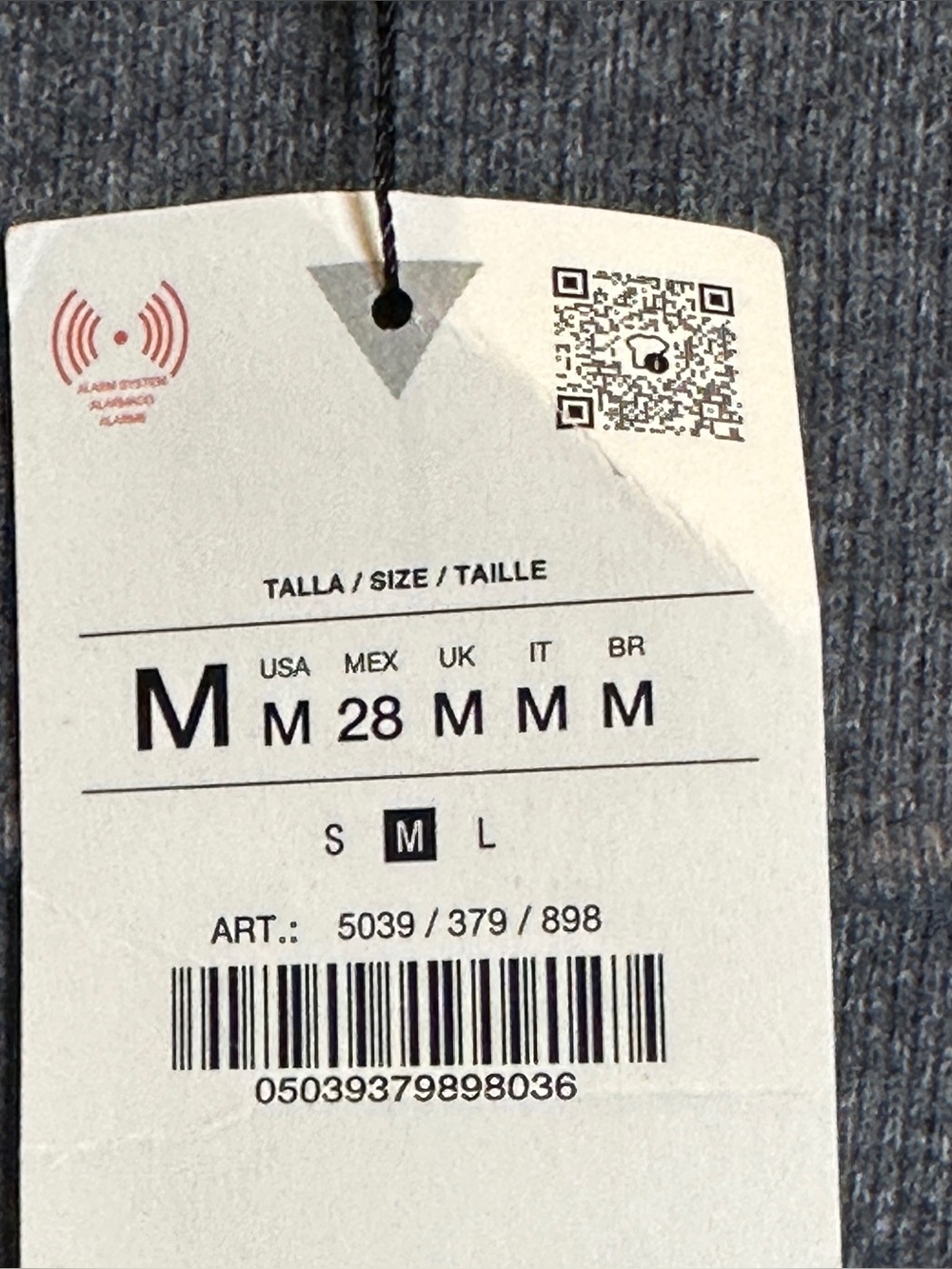 Zara Light Gray Knit A-Line Skirt Size M NWT - Picture 5 of 8